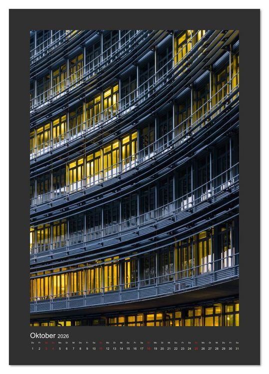 Produktbild: Plakative Architektur (Tischkalender 2026 DIN A5 hoch), CALVENDO Monatskalender