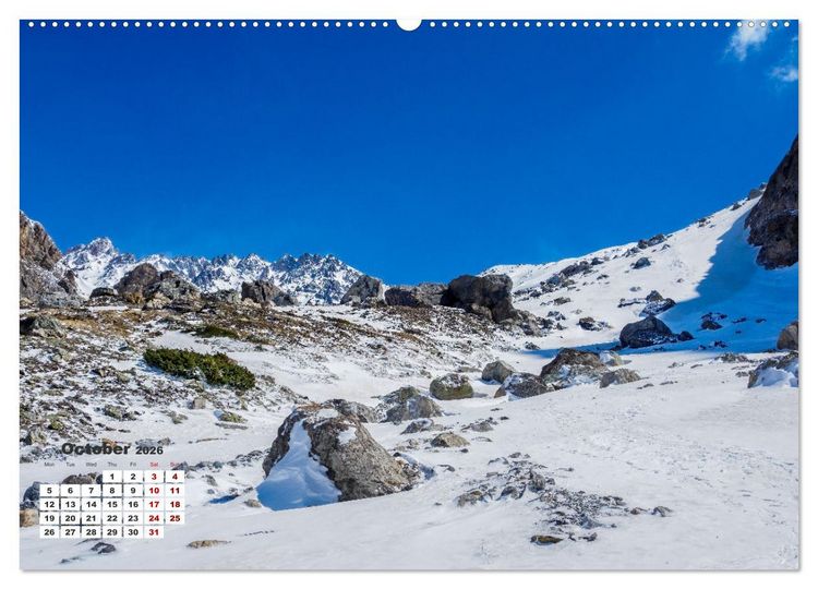 Produktbild: The French Alps, on the trail of the marmot (Wall Calendar 2026 DIN A2 landscape), CALVENDO 12 Month Wall Calendar