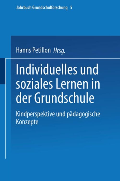 Produktbild: Individuelles und soziales Lernen in der Grundschule