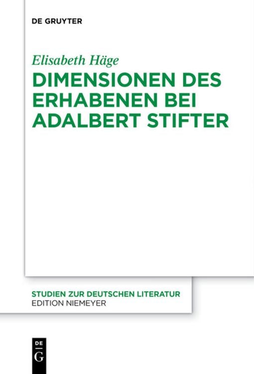 Produktbild: Dimensionen des Erhabenen bei Adalbert Stifter