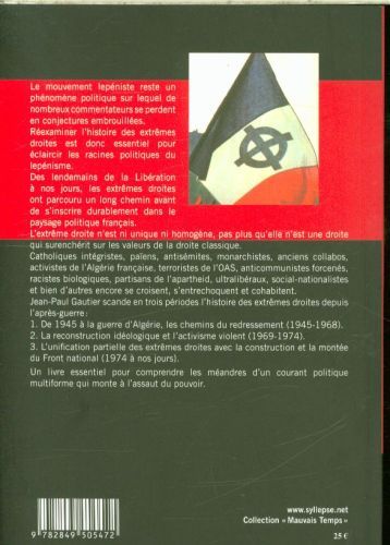 Produktbild: Les extr&ecirc;mes droites en France: de 1945 &agrave; nos jours