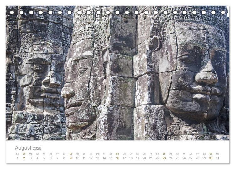 Produktbild: Geheimnisvolles Indochina Kambodscha, Laos, Vietnam (Tischkalender 2026 DIN A5 quer), CALVENDO Monatskalender