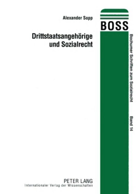 Produktbild: Drittstaatsangeh&ouml;rige und Sozialrecht