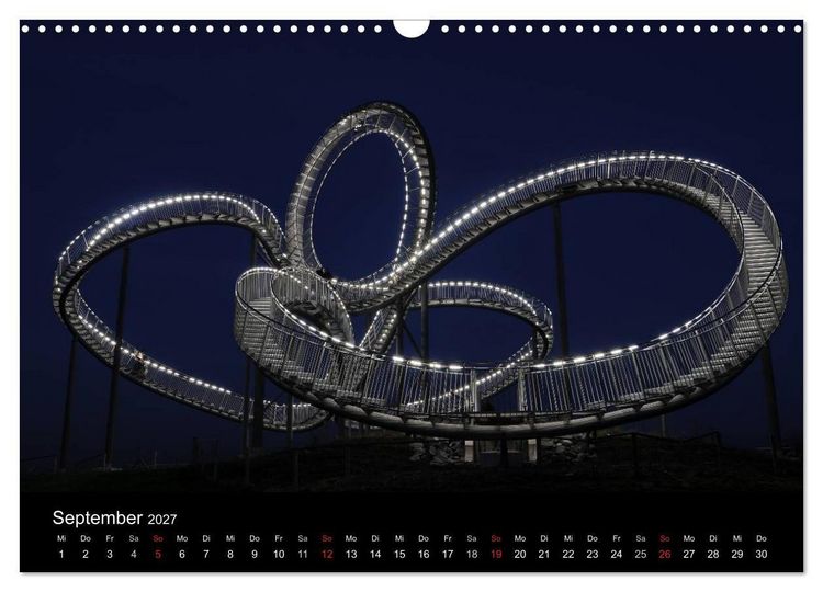 Produktbild: Impressionen Ruhrgebiet bei Nacht (Wandkalender 2027 DIN A3 quer), CALVENDO Monatskalender