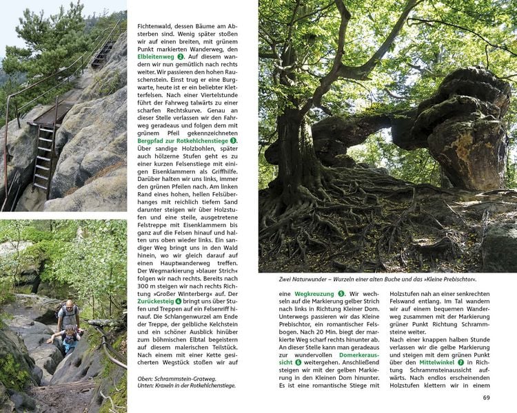 Produktbild: ROTHER Wanderbuch Wilde Wege Elbsandsteingebirge