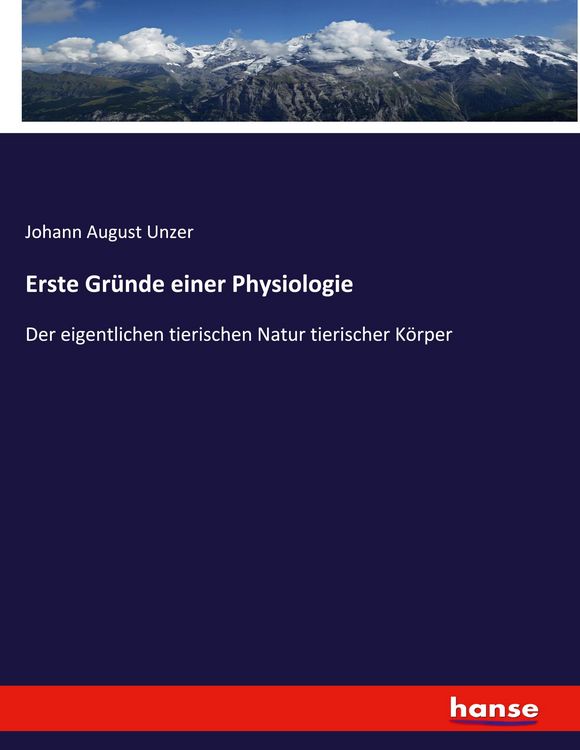 Produktbild: Erste Gr&uuml;nde einer Physiologie