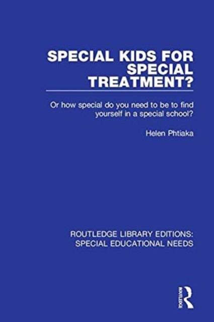 Produktbild: Special Kids for Special Treatment?
