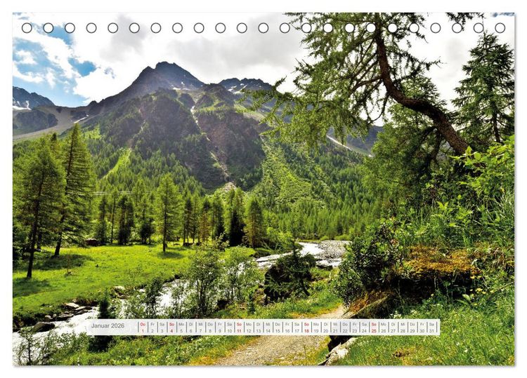 Produktbild: Sommer im Vinschgau (Tischkalender 2026 DIN A5 quer), CALVENDO Monatskalender