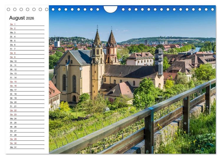 Produktbild: W&Uuml;RZBURG Historisches Stadtherz (Wandkalender 2026 DIN A4 quer), CALVENDO Monatskalender