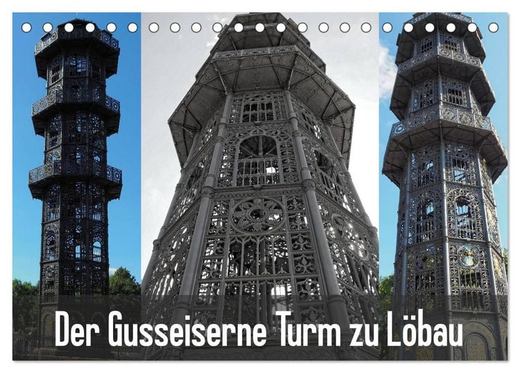 Produktbild: Der Gusseiserne Turm zu L&ouml;bau (Tischkalender 2026 DIN A5 quer), CALVENDO Monatskalender