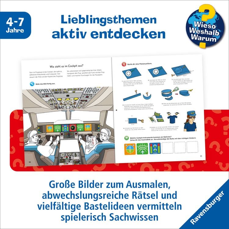 Produktbild: Wieso? Weshalb? Warum? aktiv-Heft - Flugzeuge