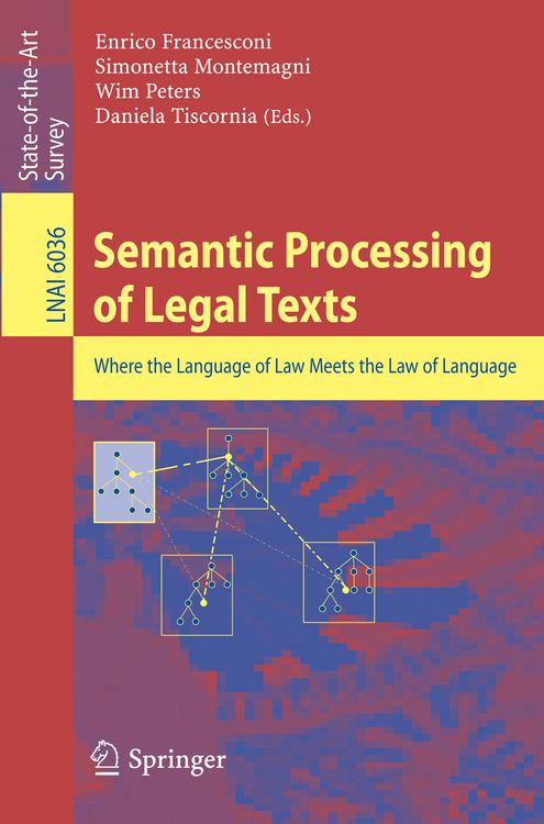 Produktbild: Semantic Processing of Legal Texts