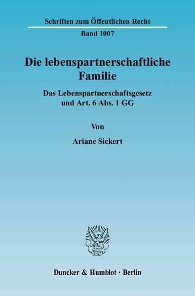 Produktbild: Die lebenspartnerschaftliche Familie.