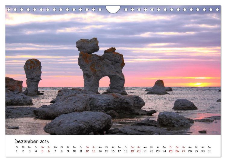 Produktbild: Gotland Impressionen (Wandkalender 2026 DIN A4 quer), CALVENDO Monatskalender
