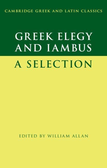 Produktbild: Greek Elegy and Iambus