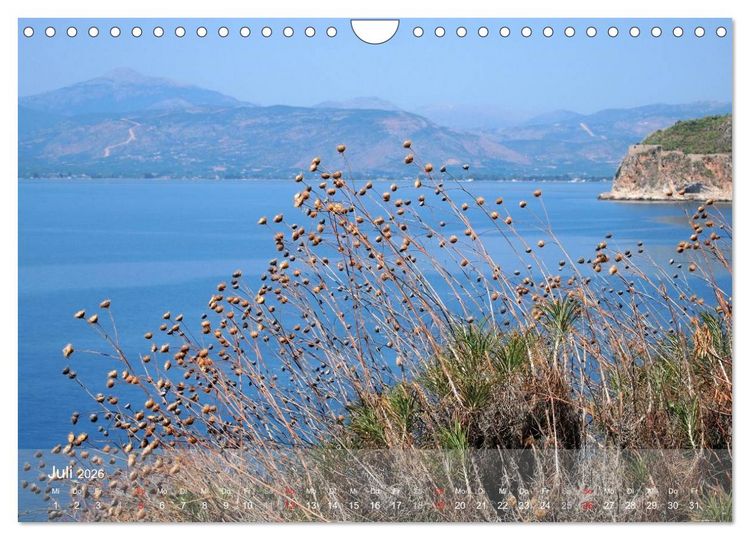 Produktbild: Nafplio &ndash; griechische Perle des Peloponnes (Wandkalender 2026 DIN A4 quer), CALVENDO Monatskalender