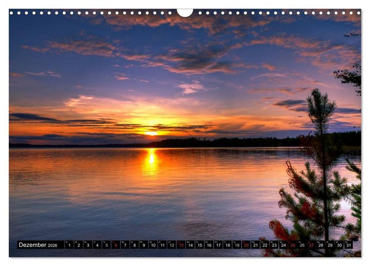 Produktbild: FINNLAND &ndash; Traumhafte Landschaften (CH - Version) (Wandkalender 2026 DIN A3 quer), CALVENDO Monatskalender