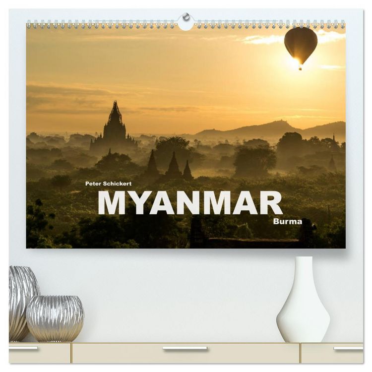 Produktbild: Myanmar - Burma (hochwertiger Premium Wandkalender 2026 DIN A2 quer), Kunstdruck in Hochglanz