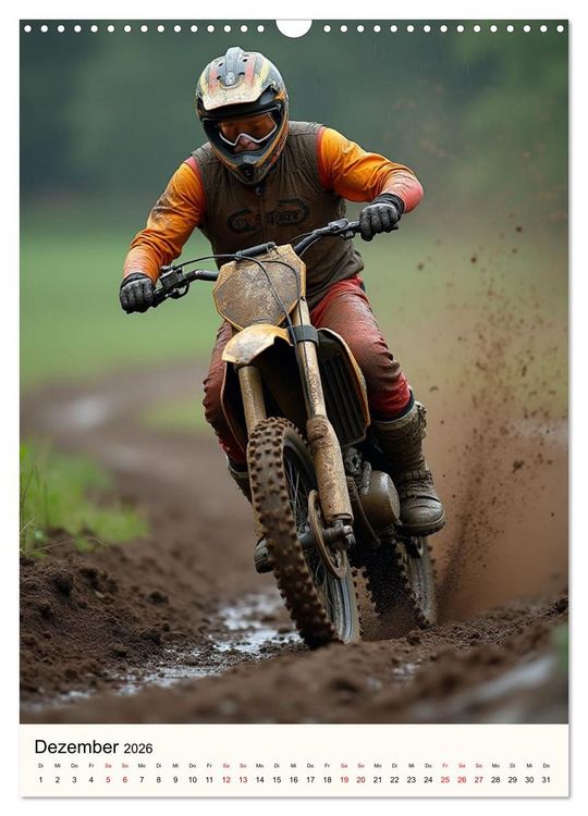 Produktbild: Kickstart the Year - Dirt, Speed und Adrenalin (Wandkalender 2026 DIN A3 hoch), CALVENDO Monatskalender