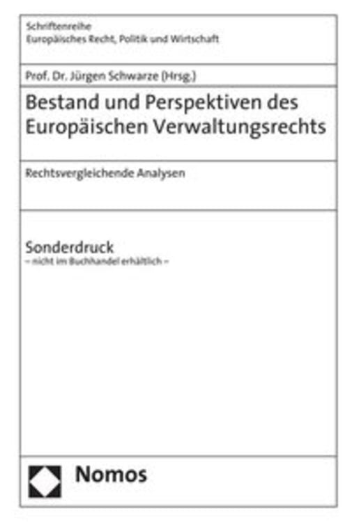Produktbild: Bestand und Perspektiven des Europ&auml;ischen Verwaltungsrechts