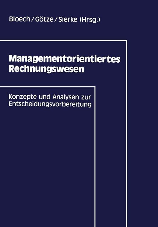 Produktbild: Managementorientiertes Rechnungswesen