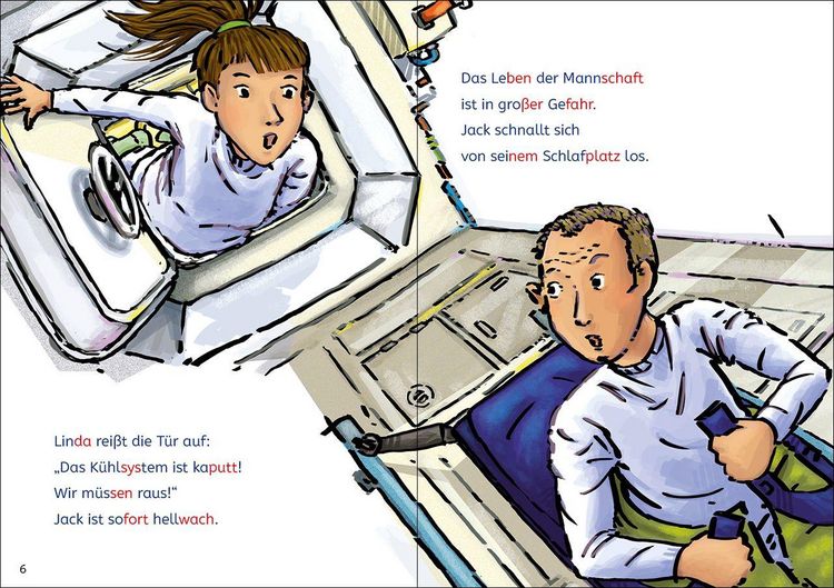 Produktbild: Lesel&ouml;wen Lesetraining 1. Klasse - Alarm auf der Weltraumstation