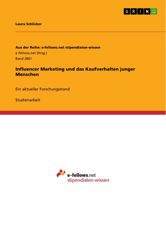 Produktbild: Influencer Marketing und das Kaufverhalten junger Menschen