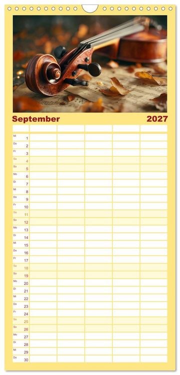 Produktbild: Familienplaner 2027 - Klang der Ewigkeit mit 5 Spalten (Wandkalender, 21 x 45 cm) CALVENDO