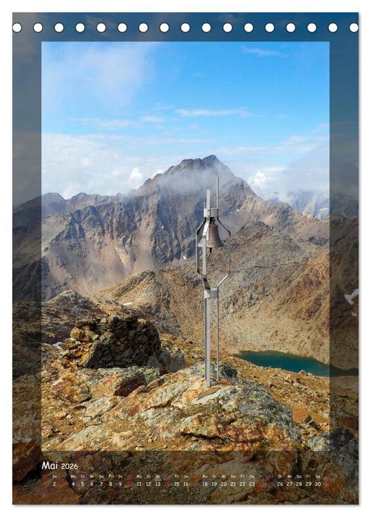 Produktbild: Bergwelten Wandkalender (Tischkalender 2026 DIN A5 hoch), CALVENDO Monatskalender