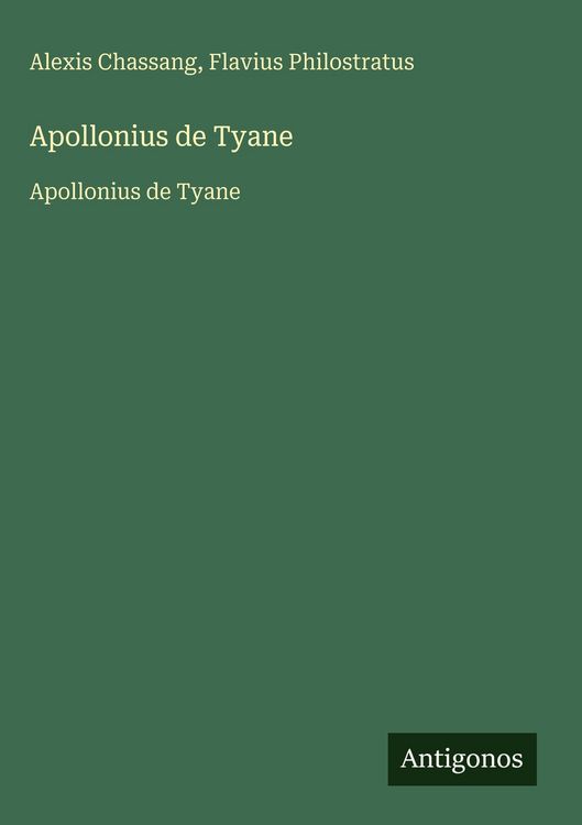Produktbild: Apollonius de Tyane