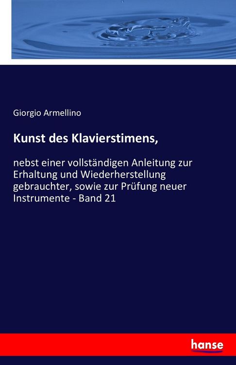 Produktbild: Kunst des Klavierstimens,