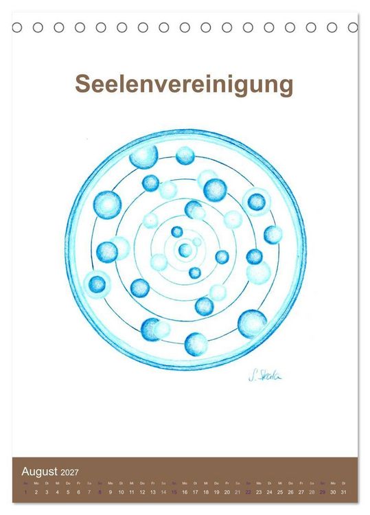Produktbild: Delfinheilsymbole (Tischkalender 2027 DIN A5 hoch), CALVENDO Monatskalender