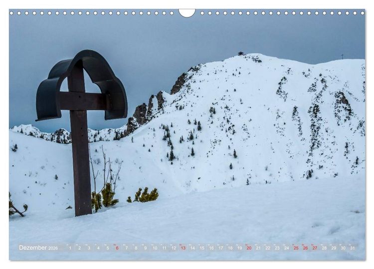 Produktbild: Gipfelkreuze auf bayerischen Bergen (Wandkalender 2026 DIN A3 quer), CALVENDO Monatskalender