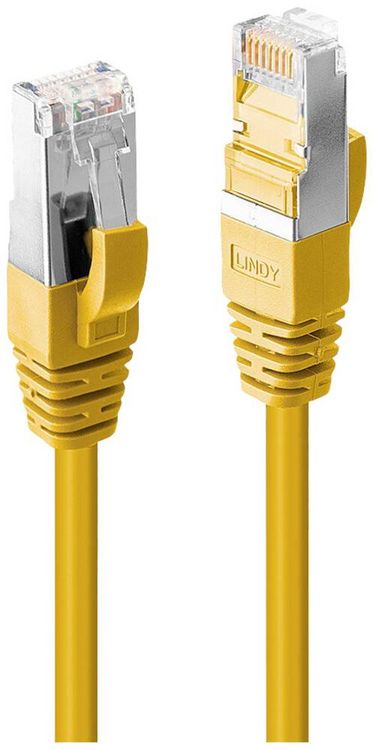Produktbild: LINDY 47862 RJ45 Patchkabel CAT 6a S/FTP 1.00m Gelb 1St.