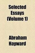 Produktbild: Selected Essays (Volume 1)