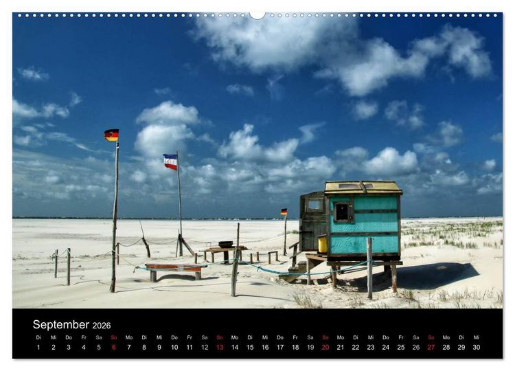 Produktbild: Amrum, Perle der Nordsee (Wandkalender 2026 DIN A2 quer), CALVENDO Monatskalender