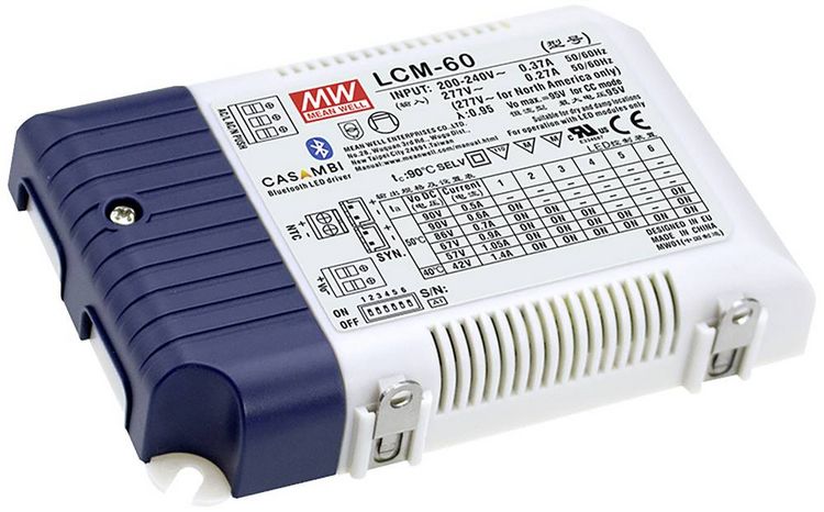 Produktbild: MEAN WELL LCM-60DA2 LED-Treiber 60.3W 1.4A 2 - 90V 1St.