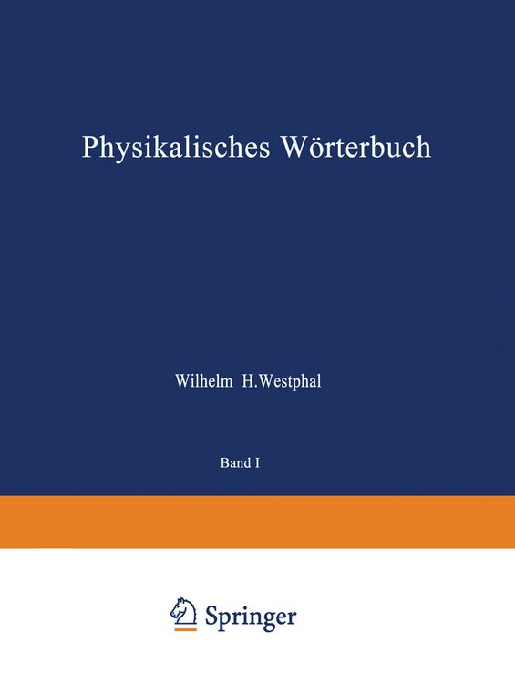 Produktbild: Physikalisches W&ouml;rterbuch