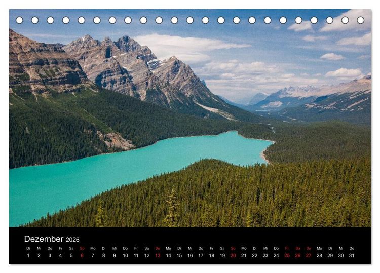 Produktbild: Das "gr&uuml;ne" Nordamerika - Kanada und USA (Tischkalender 2026 DIN A5 quer), CALVENDO Monatskalender