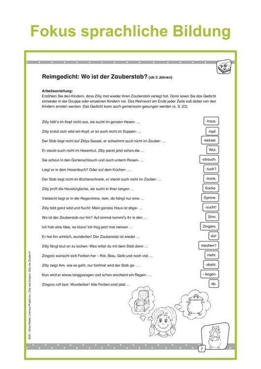 Produktbild: Literacy-Projekt zum Bilderbuch Zilly und Zingaro: Zilly, die Zauberin