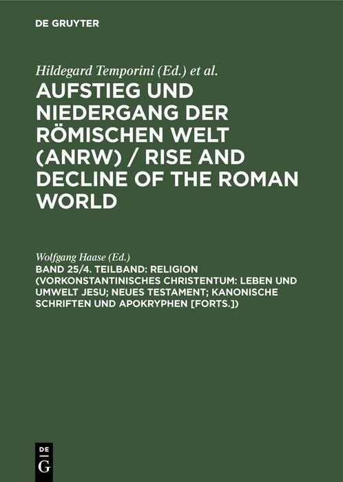 Produktbild: Religion (Vorkonstantinisches Christentum: Leben und Umwelt Jesu; Neues Testament; Kanonische Schriften und Apokryphen [Forts.])