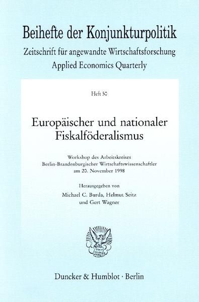 Produktbild: Europ&auml;ischer und nationaler Fiskalf&ouml;deralismus.