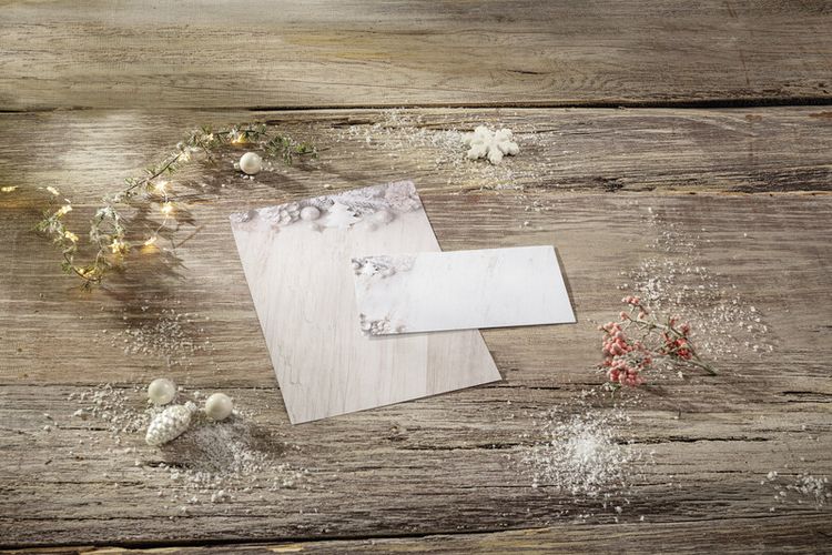 Produktbild: W'Designpapier Rustic White A4