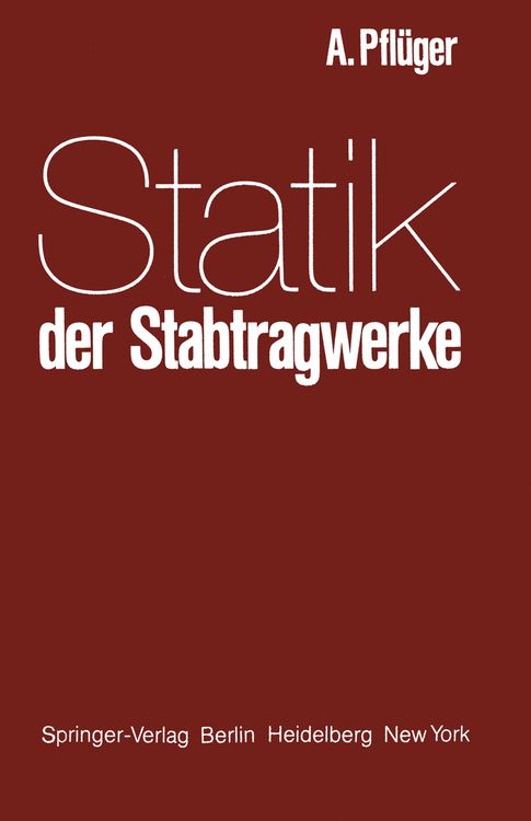 Produktbild: Statik der Stabtragwerke