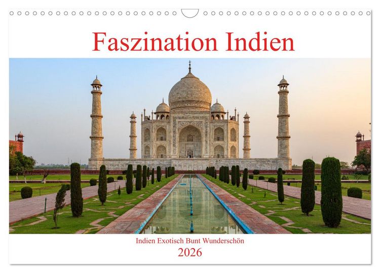 Produktbild: Faszination Indien (Wandkalender 2026 DIN A3 quer), CALVENDO Monatskalender