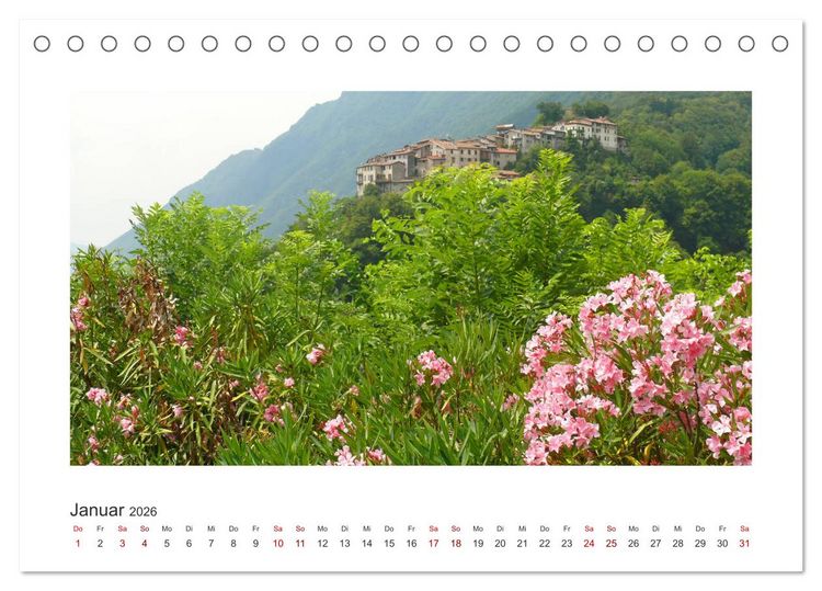 Produktbild: Valsolda. Malerische D&ouml;rfer am Luganer See (Tischkalender 2026 DIN A5 quer), CALVENDO Monatskalender