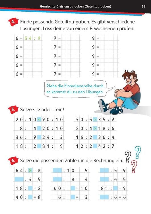Produktbild: Die drei ??? Kids: Mein &Uuml;bungsheft Mathe 2. Klasse - Rechnen bis 100