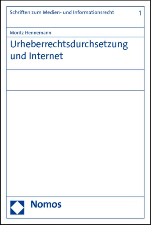 Produktbild: Urheberrechtsdurchsetzung und Internet