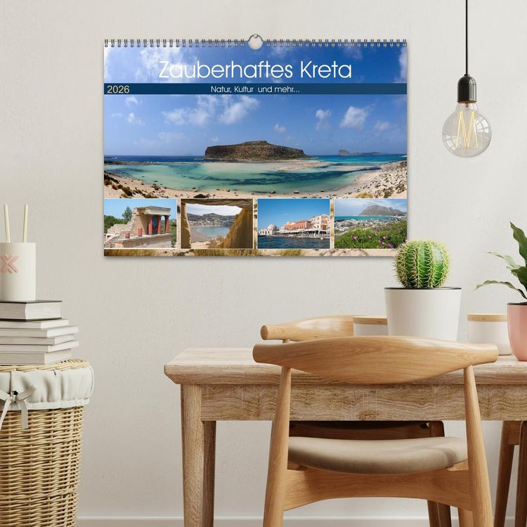 Produktbild: Zauberhaftes Kreta (Wandkalender 2026 DIN A3 quer), CALVENDO Monatskalender