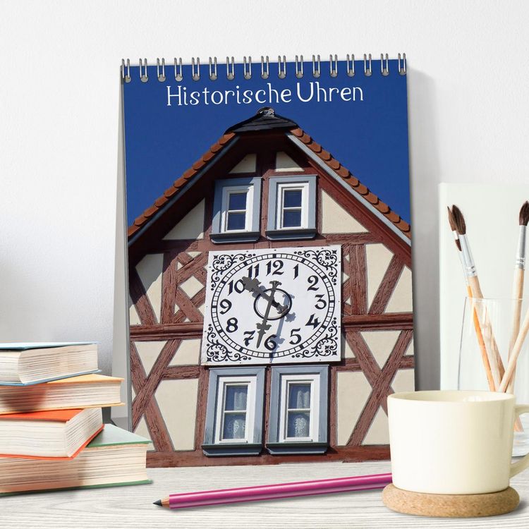 Produktbild: Historische Uhren (Tischkalender 2026 DIN A5 hoch), CALVENDO Monatskalender